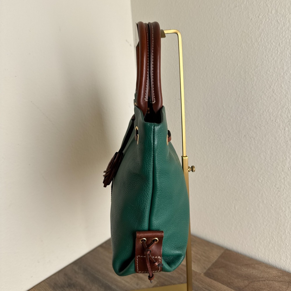 Dooney & Bourke Wakefield Tassel Tote Bag‎ Brown Trim - Picture 12 of 16